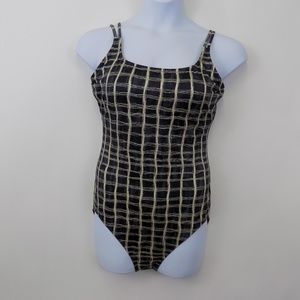 Sirena Women's One Piece Swim Suit Sz 16 Open Back